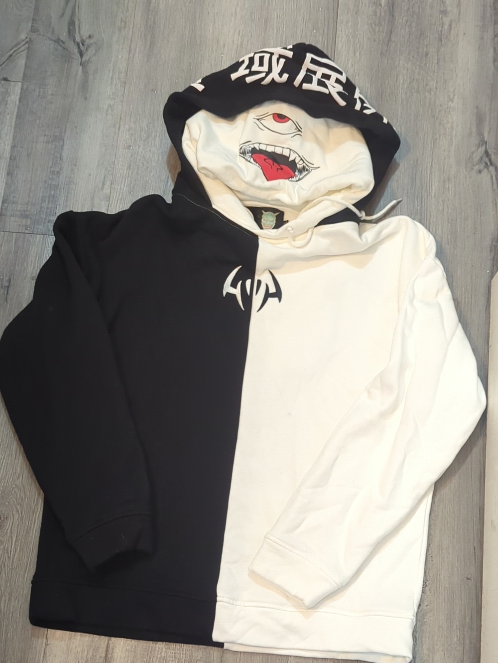 Sakuna Double Hood Multi Hoodie Embroidered Unisex Hoodie Size XXL NWOT